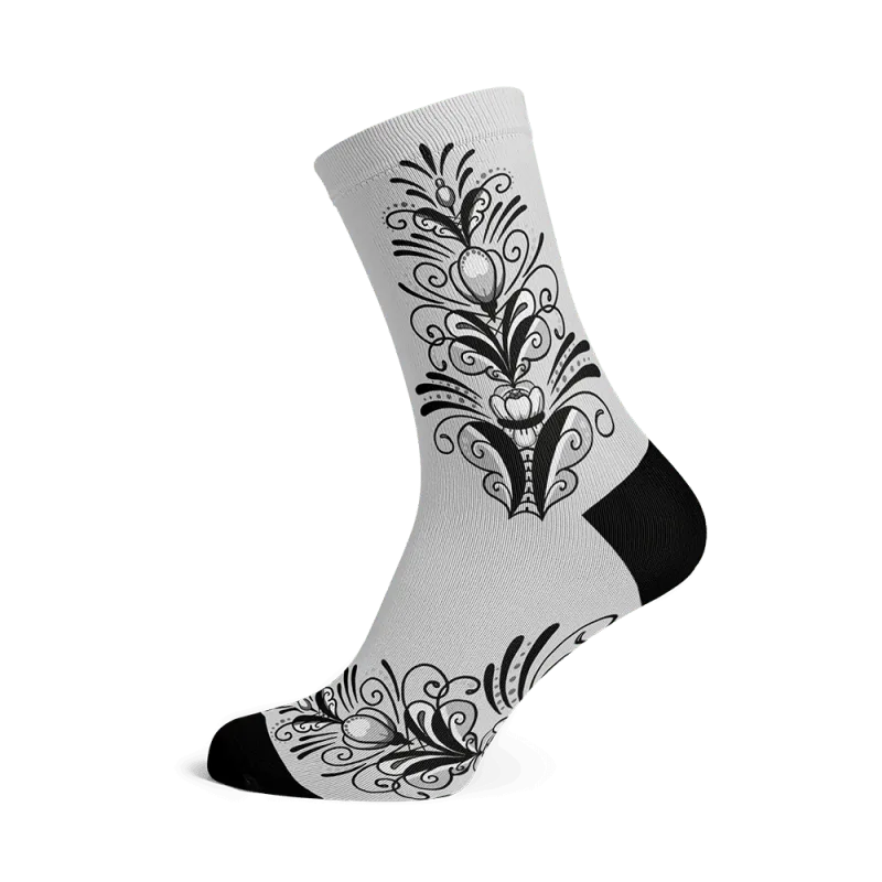 Sox svart-vit Kurbits Ljusgrå