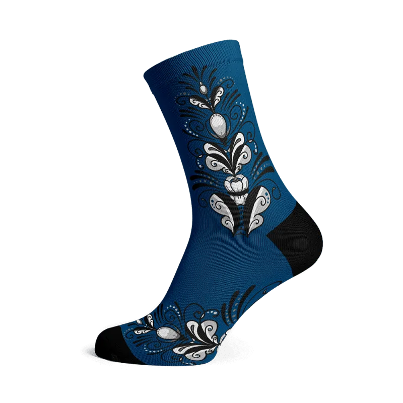 Sox svart-vit Kurbits Mörkblå