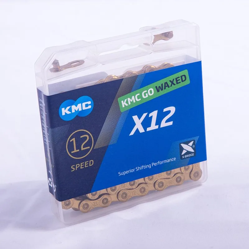 KMC Cykelkedja X12 Ti-N Gold waxed