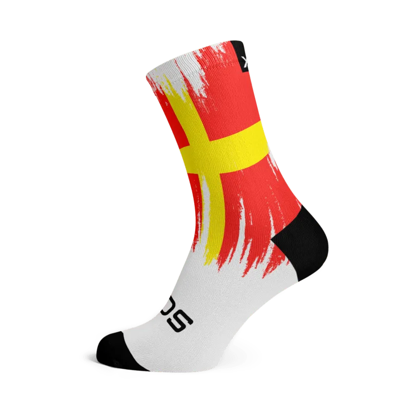 Sox Skåne flagga Splash vit