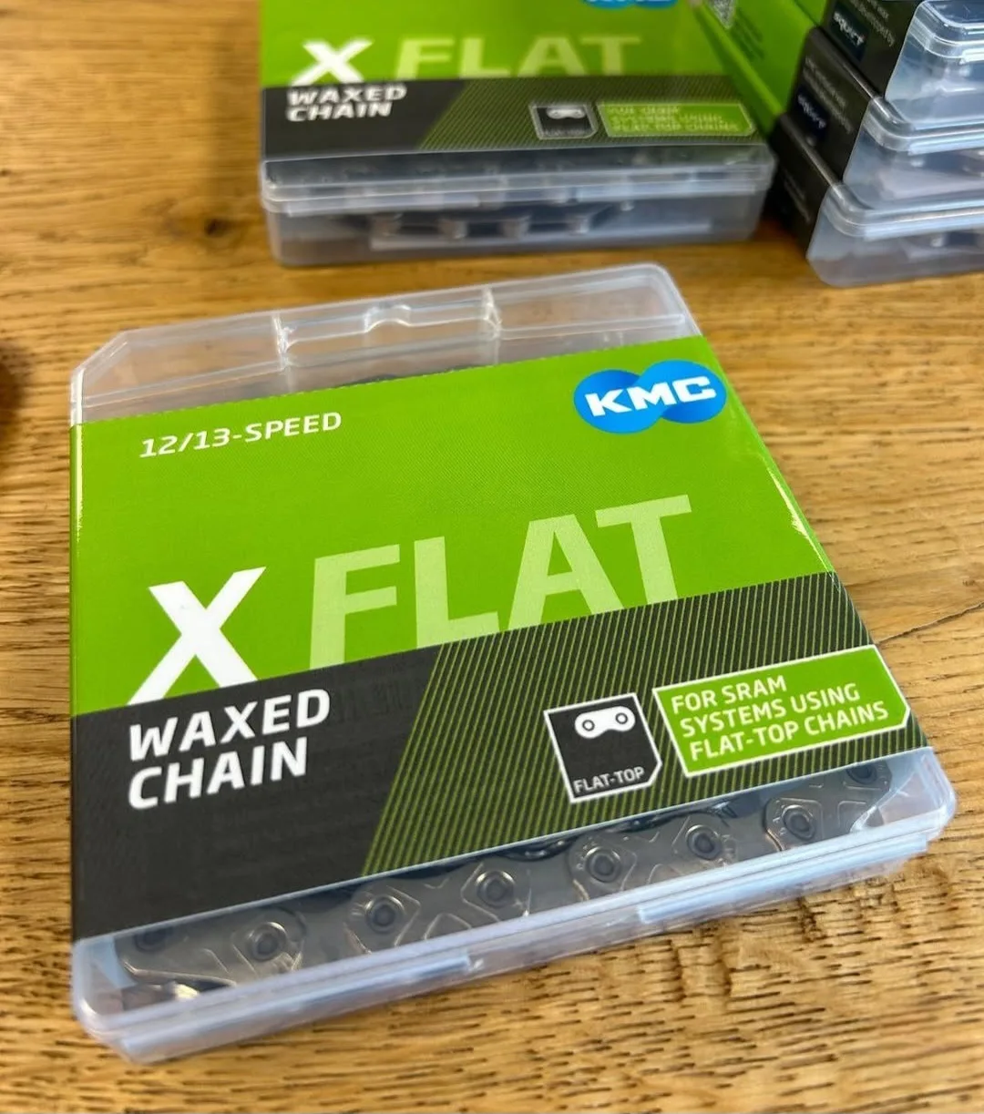 KMC förvaxad cykelkedja X Flat TiN Guld - Bild 2