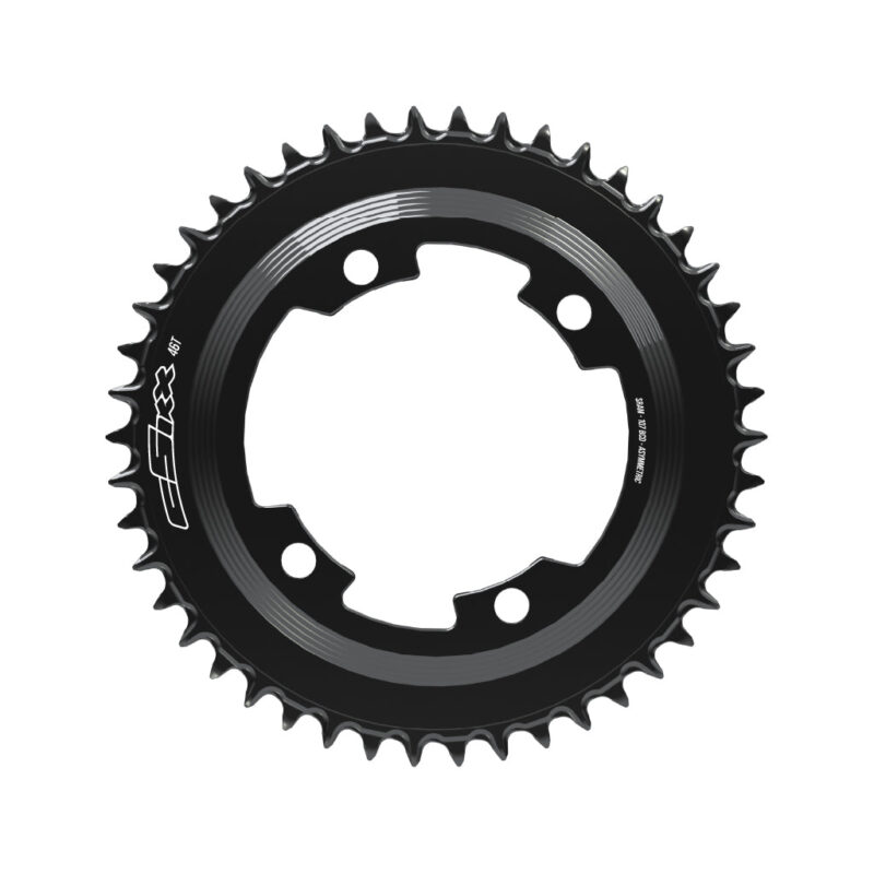 cSixx framklinga Semi-SpeedRing 107bcd Spider Powermeter 2mm towards frame (from SRAM standard Ring)