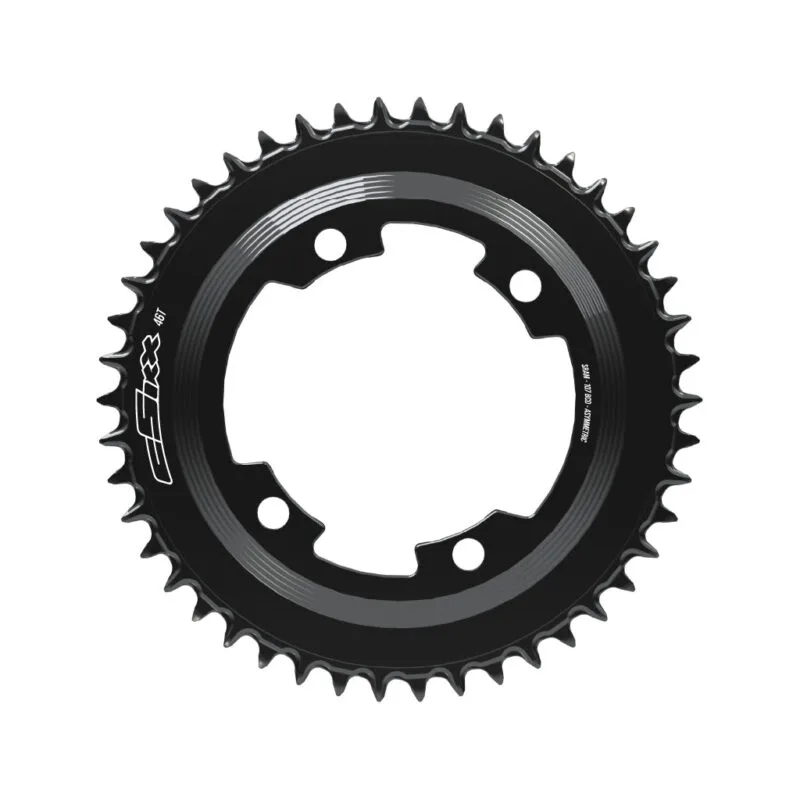 cSixx framklinga Semi-SpeedRing 107bcd Spider Powermeter 2mm towards frame (from SRAM standard Ring)