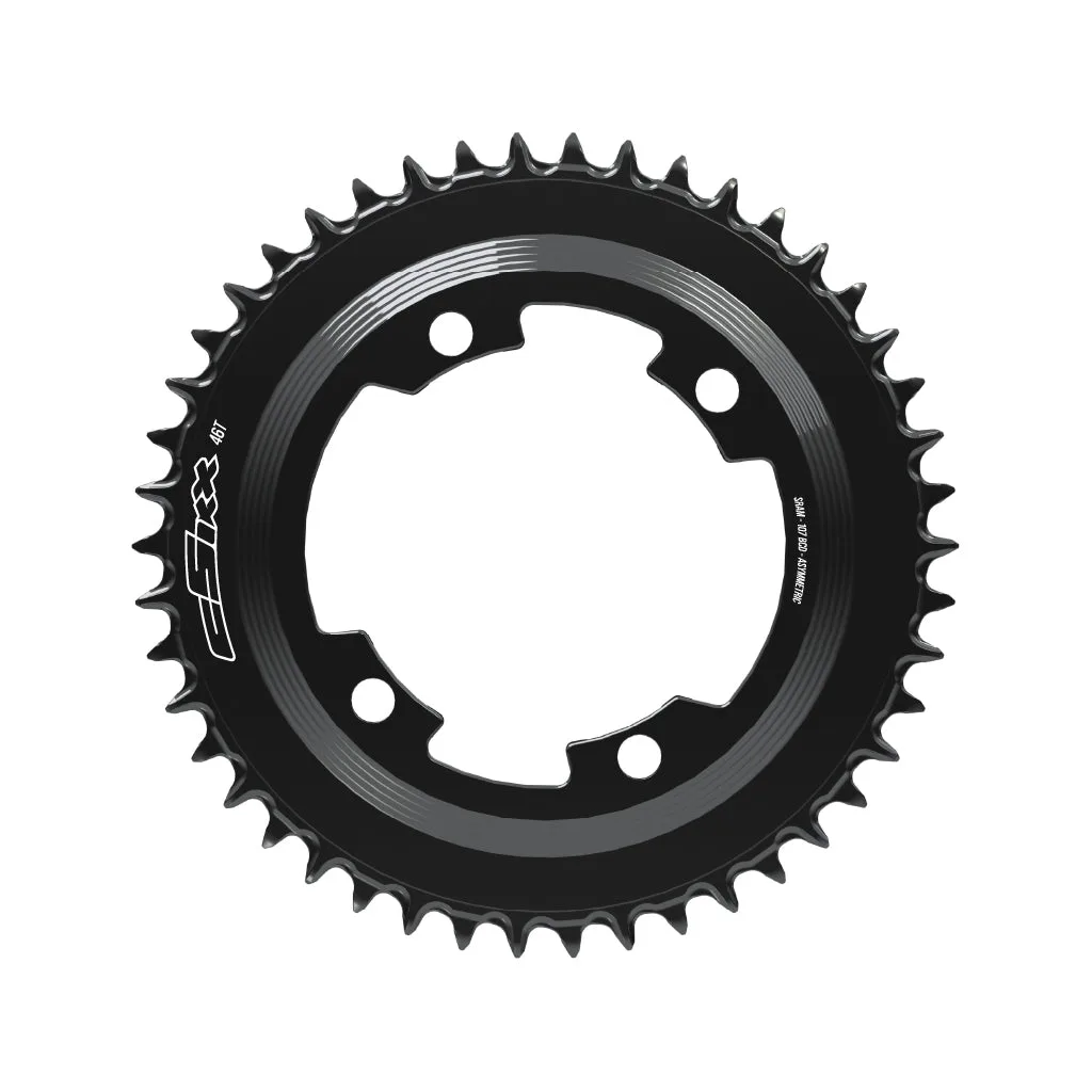 cSixx framklinga Semi-SpeedRing 107bcd Spider Powermeter 2mm towards frame (from SRAM standard Ring)