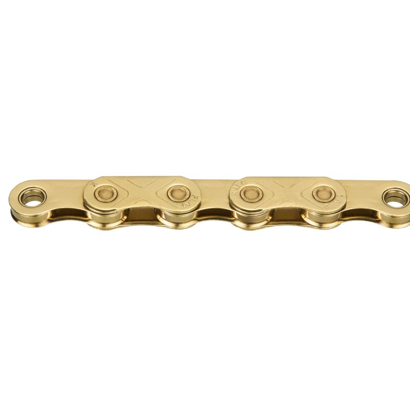 KMC förvaxad cykelkedja X Flat TiN Guld