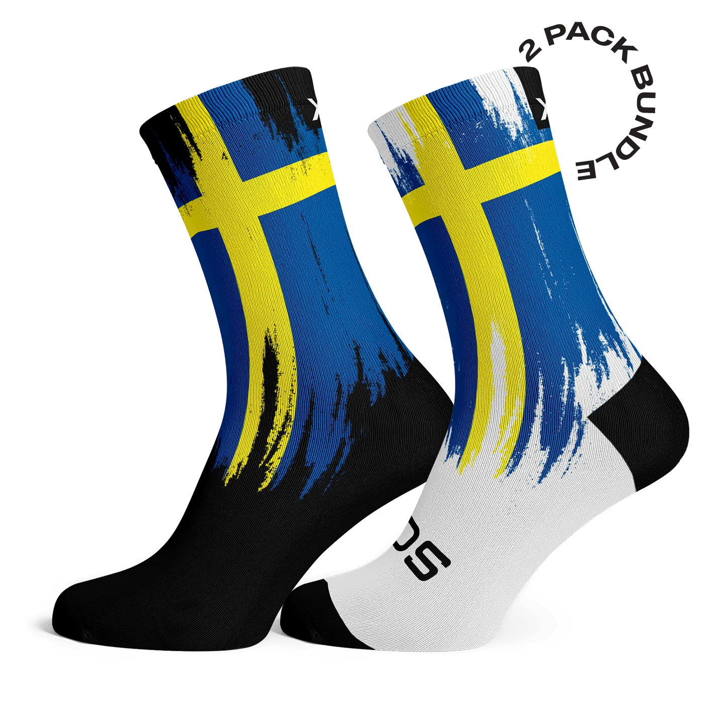 Sox Sweden splash white & black kids pack