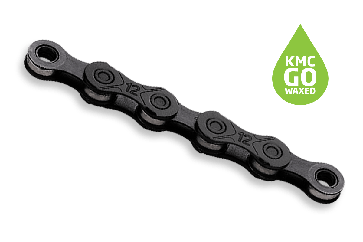 KMC Cykelkedja X12 waxed Black tech Shimano - Bild 3