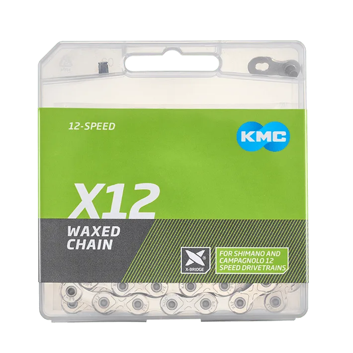 KMC Cykelkedja X12 waxed Silver shimano