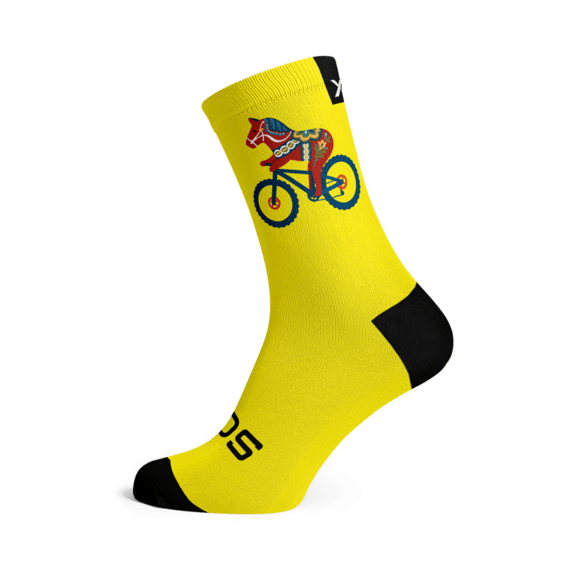 Cyklande Dalahäst Gul